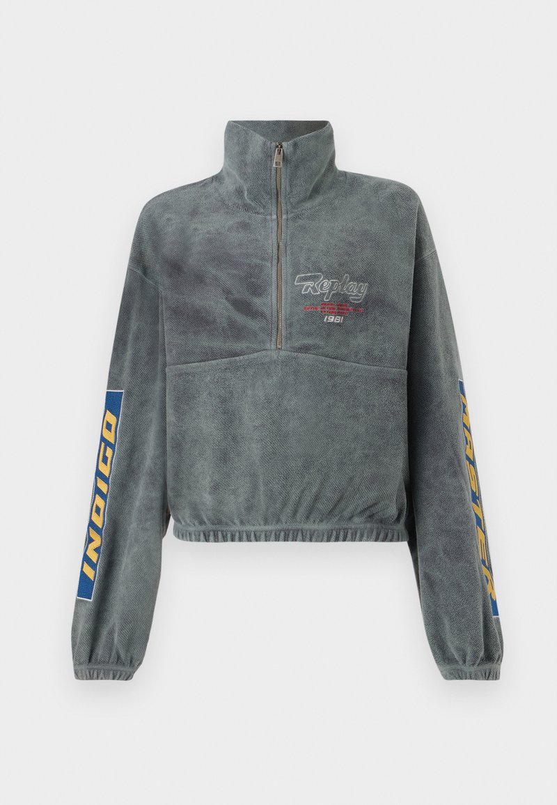 Replay Fleece trui zwart Replay Fleece trui zwart