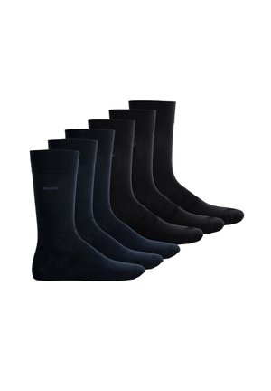 BOSS 6ER PACK - FINEST SOFT - Calze - schwarz dunkelblau