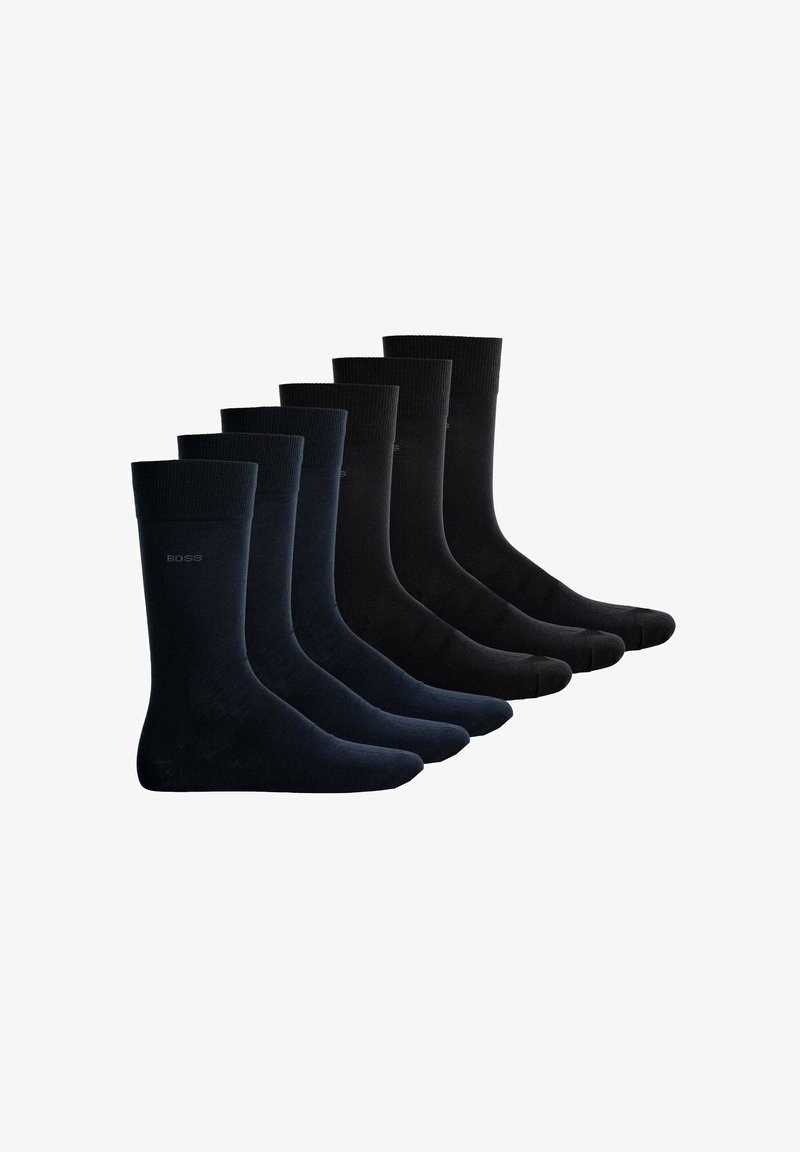 BOSS 6ER PACK - FINEST SOFT - Calcetines - schwarz dunkelblau