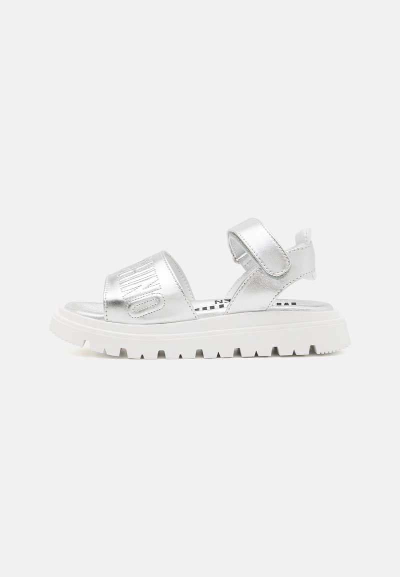 MOSCHINO - UNISEX - Sandals - silver/white, Enlarge