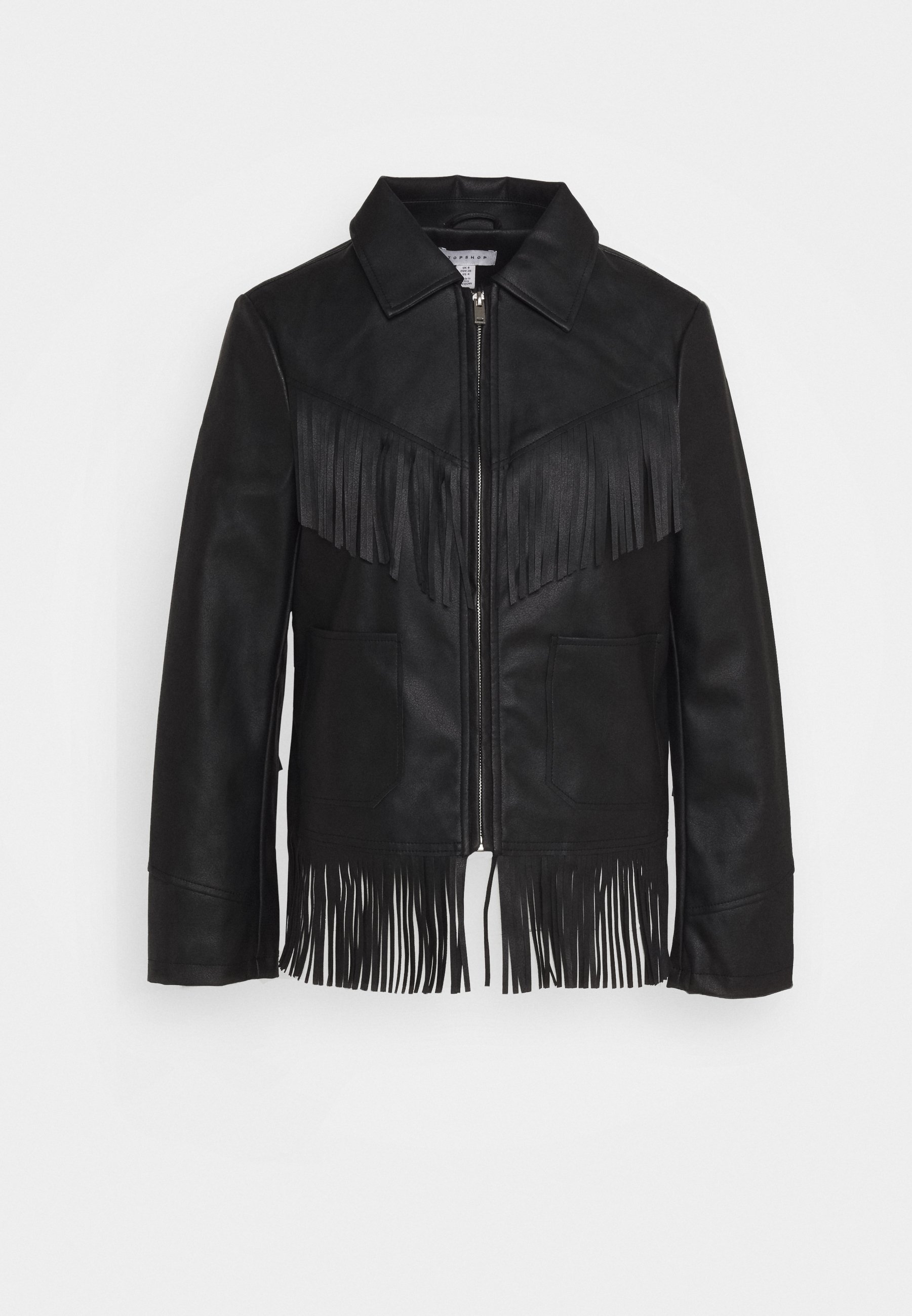 topshop fringe jacket