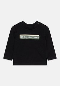 Calvin Klein Jeans BABY HERO LOGO UNISEX - Top s dlouhým rukávem - black