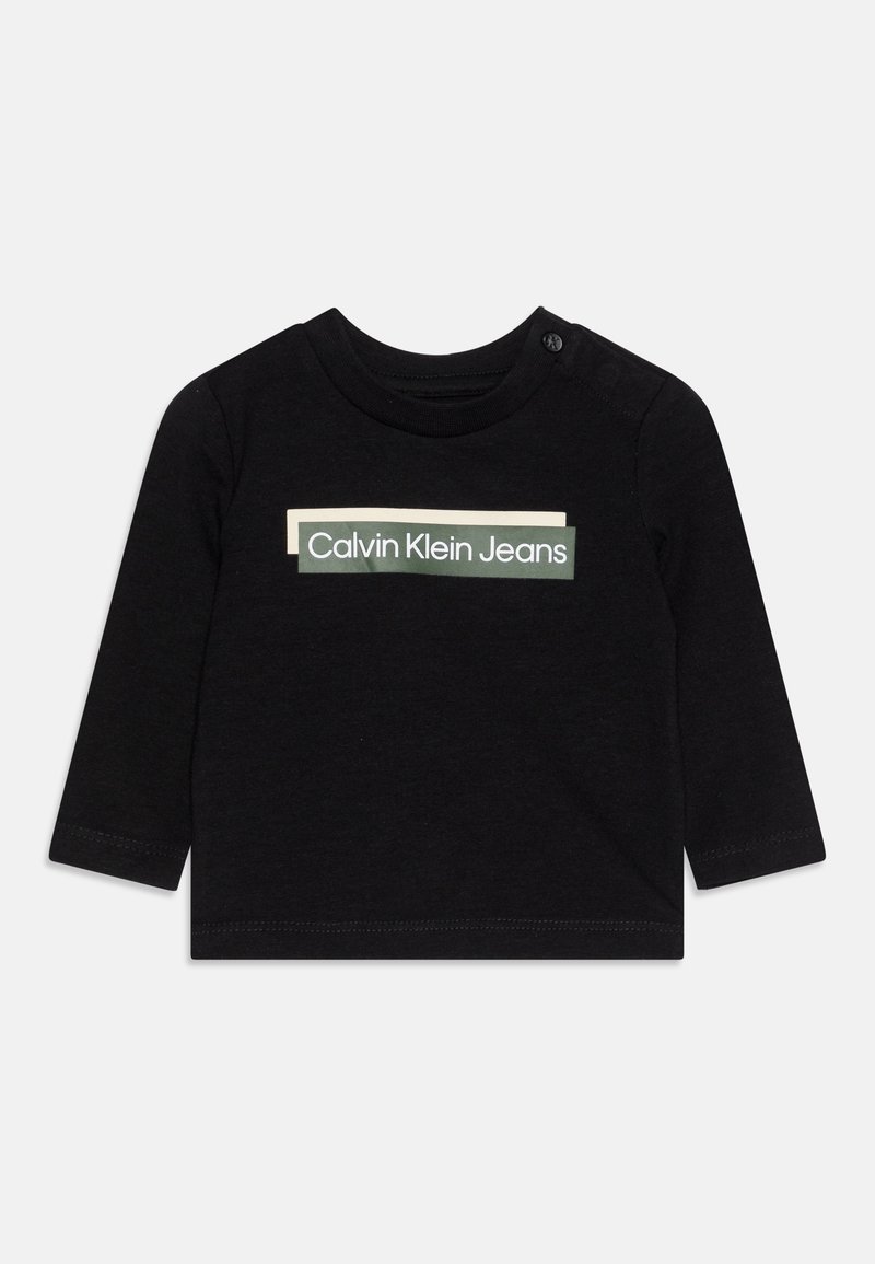 Calvin Klein Jeans BABY HERO LOGO UNISEX - Langarmshirt - black