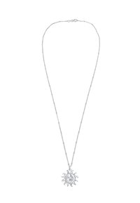 Elli Collana Donna Con Ciondolo Sole E Pietra Di Luna - Argento 925 Placcato Oro, Fatta A Mano, Lunghezza 45 Cm