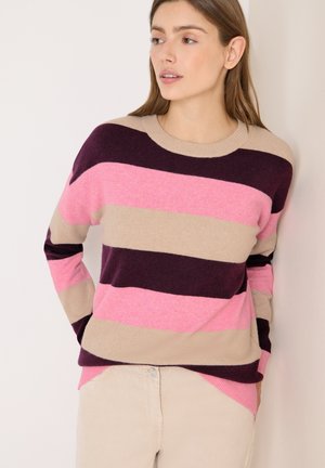 GESTREIFTER - Pullover - rot
