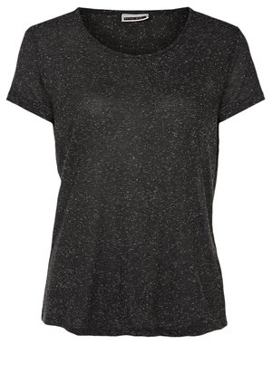 Noisy May T-Shirt basic - mottled dark grey