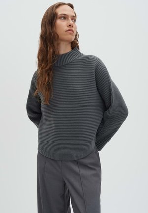 LOOSE FIT O-SHAPE - Maglione - coal dust