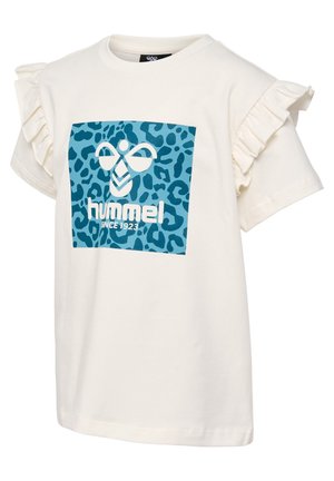 HMLFLOWY RUFFLE  - T-shirt z nadrukiem