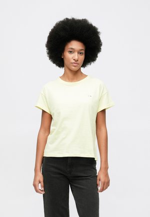 DROP SHOULDER CHEST  - Basic póló - soft lemon