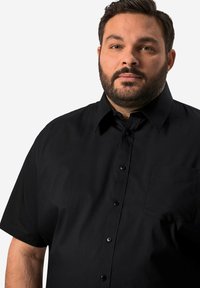 BOSTON PARK HALBARM KENTKRAGEN - Skjorta - black