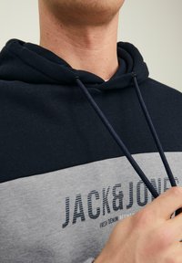 Jack & Jones EDAN BLOCKING - Hættetrøje - grau