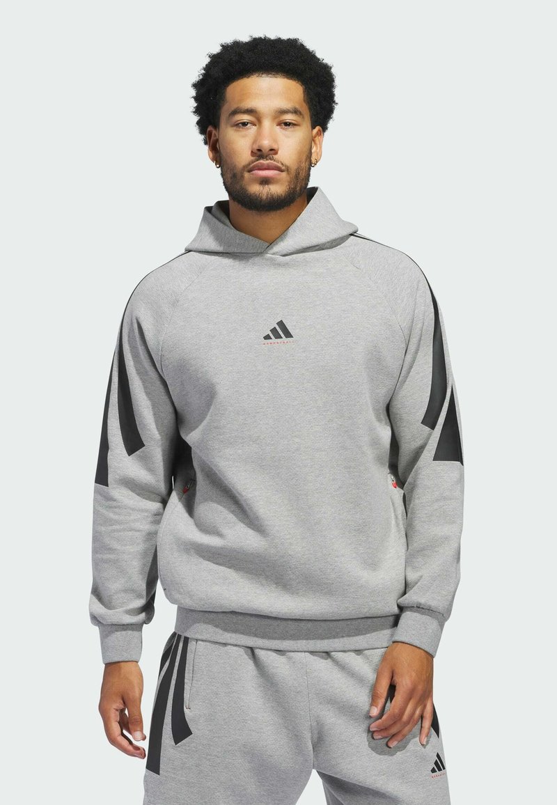 adidas Performance SPACER NEUTRAL - Kapuzenpullover - medium grey heather