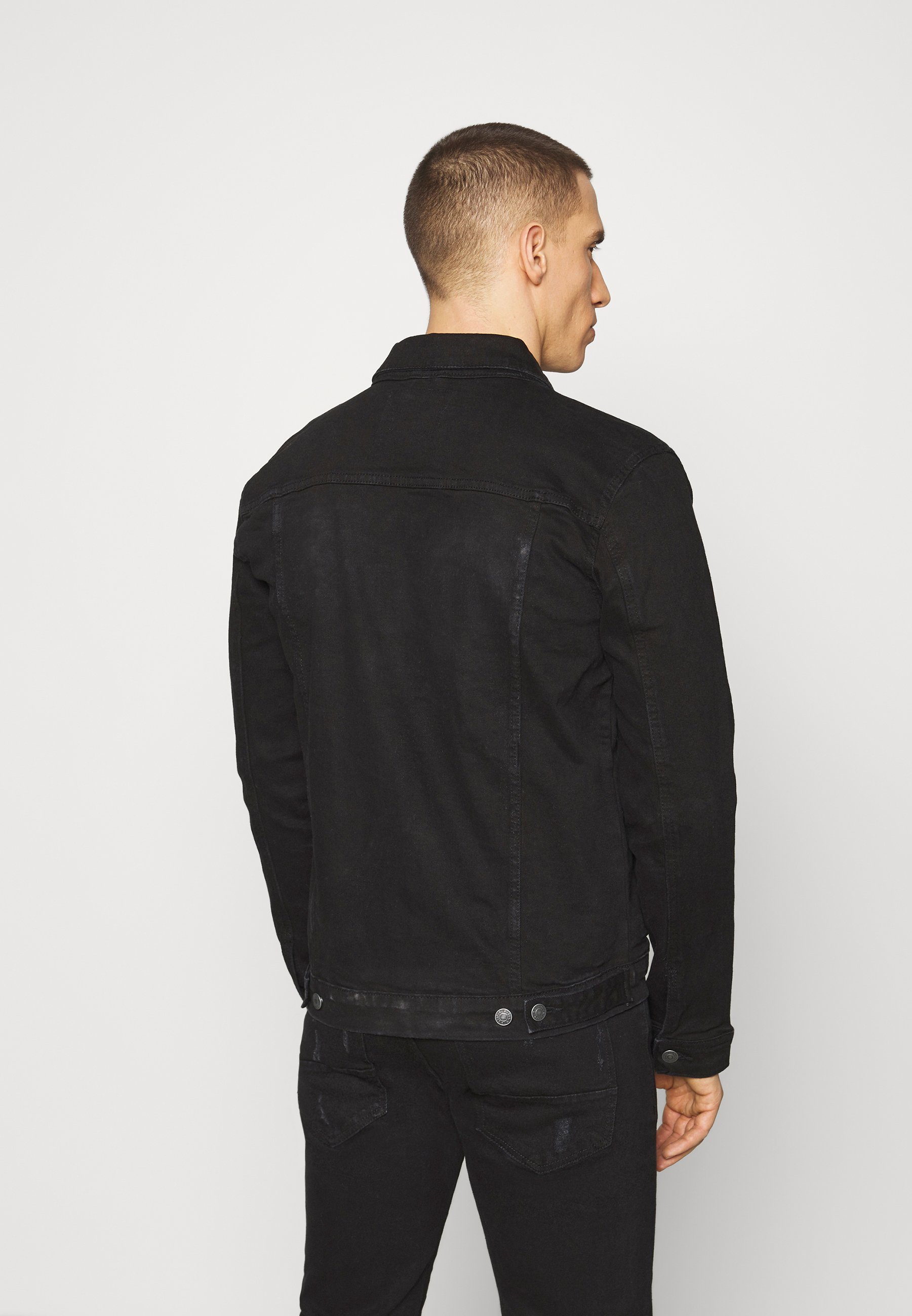 Denim Project KASH JACKET - Spijkerjas - black dot/zwart - Zalando.nl