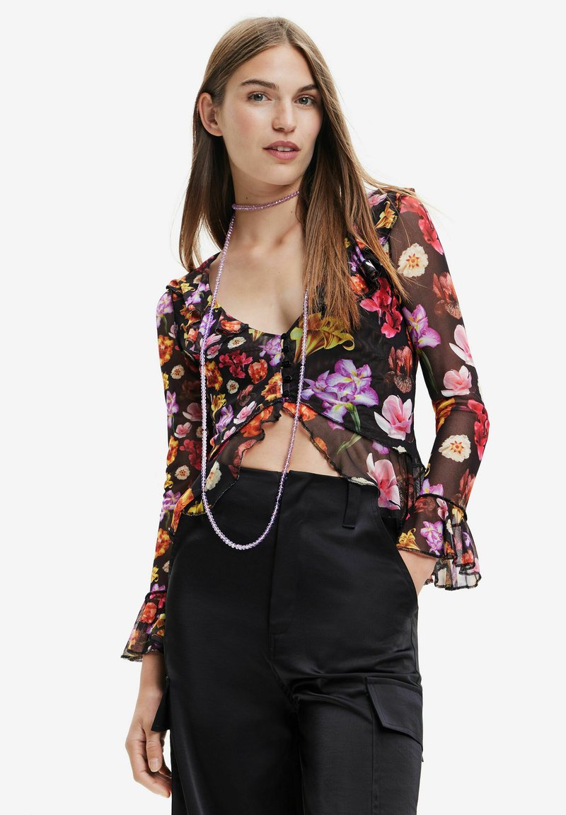 Multi Coloured Ruffles Desigual TROPICAL RUFFLE - Blusa - multi coloured/multicolor - Zalando.es