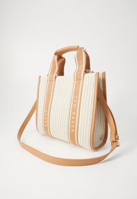 Ted Baker HARLLEE STRIPED SMALL CROSSBODY BAG - Handtas - camel