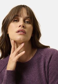 Just Cashmere Strickpullover - mottled purple