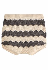 Next SET - REGULAR FIT - Striktrøje - tan monochrome zig zag stripe