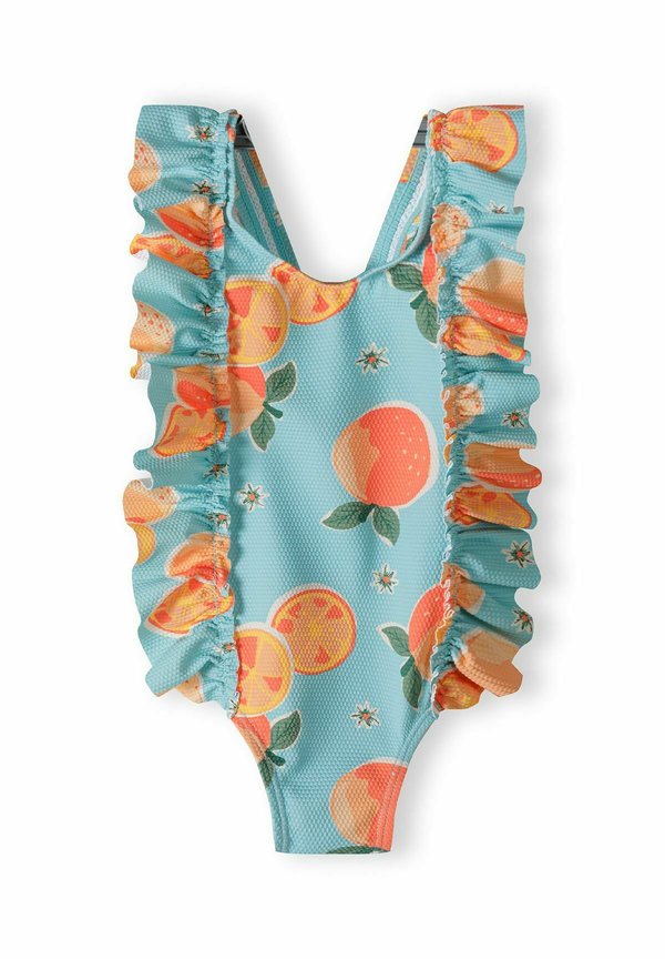 DOUBLE STRAP - Badeanzug - turquoise orange