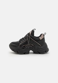 Buffalo - BINARY QUILT - Sneakers basse - black/pewter Immagine in miniatura 1