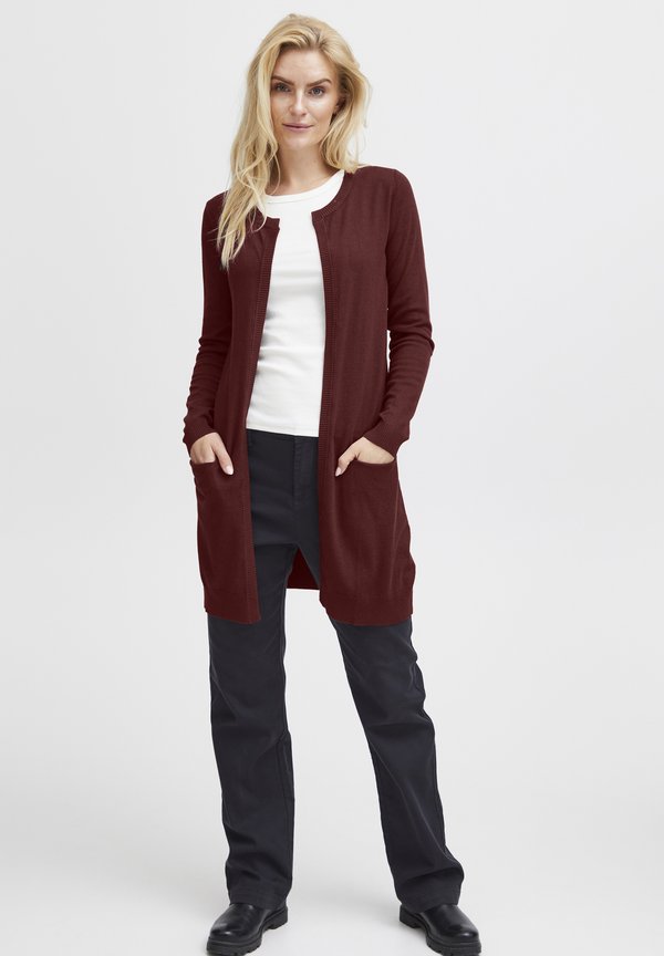 PZSARA - Cardigan - tawny port melange2