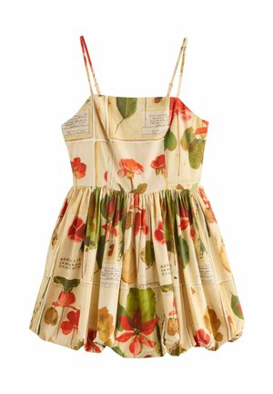 REGULAR FIT - OCCASION MINI PUFF - Robe de jour - red floral print