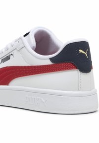 Puma SMASH 3 0 L JR UNISEX - Sportcipő - white club redclub navy