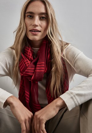 KARIERTER  - Scarf - rot