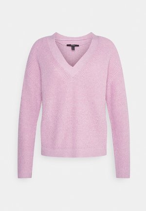 V NECK - Pullover - lilac