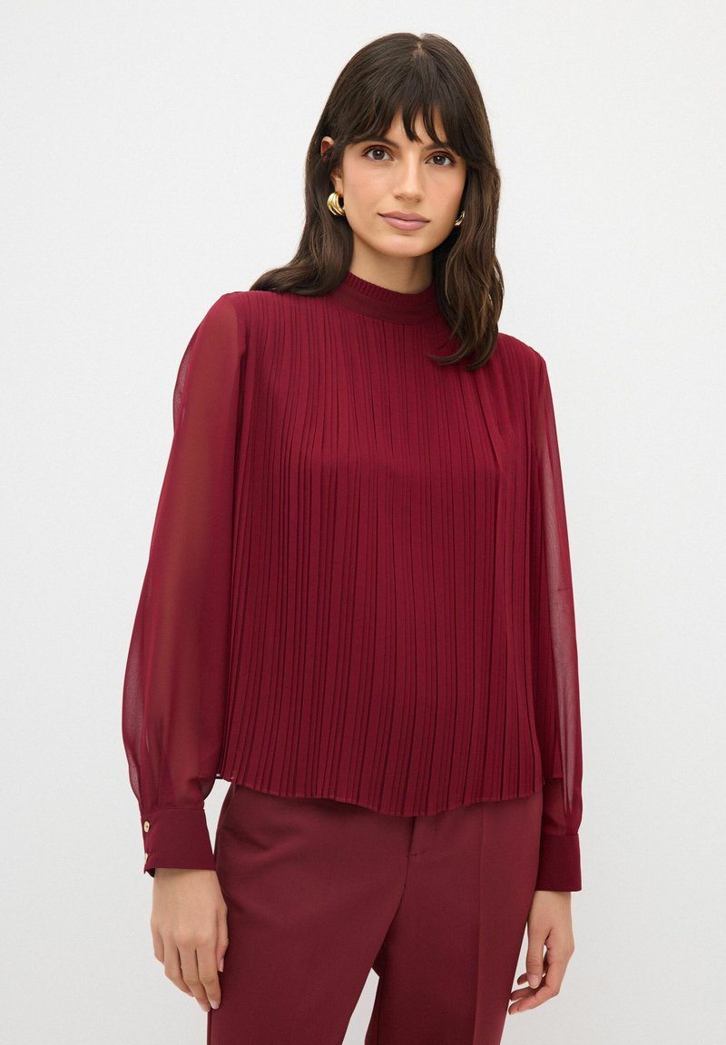 adL PLEATED  - Blouse - claret red
