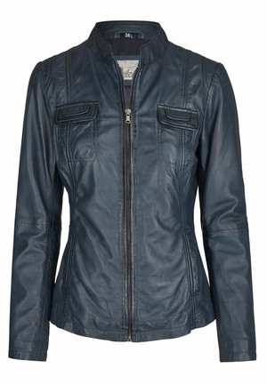Leren jas - dark blue