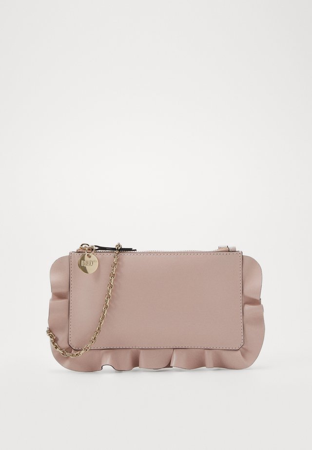 ROCK RUFFLES POUCHETTE CHAIN - Clutch - nude