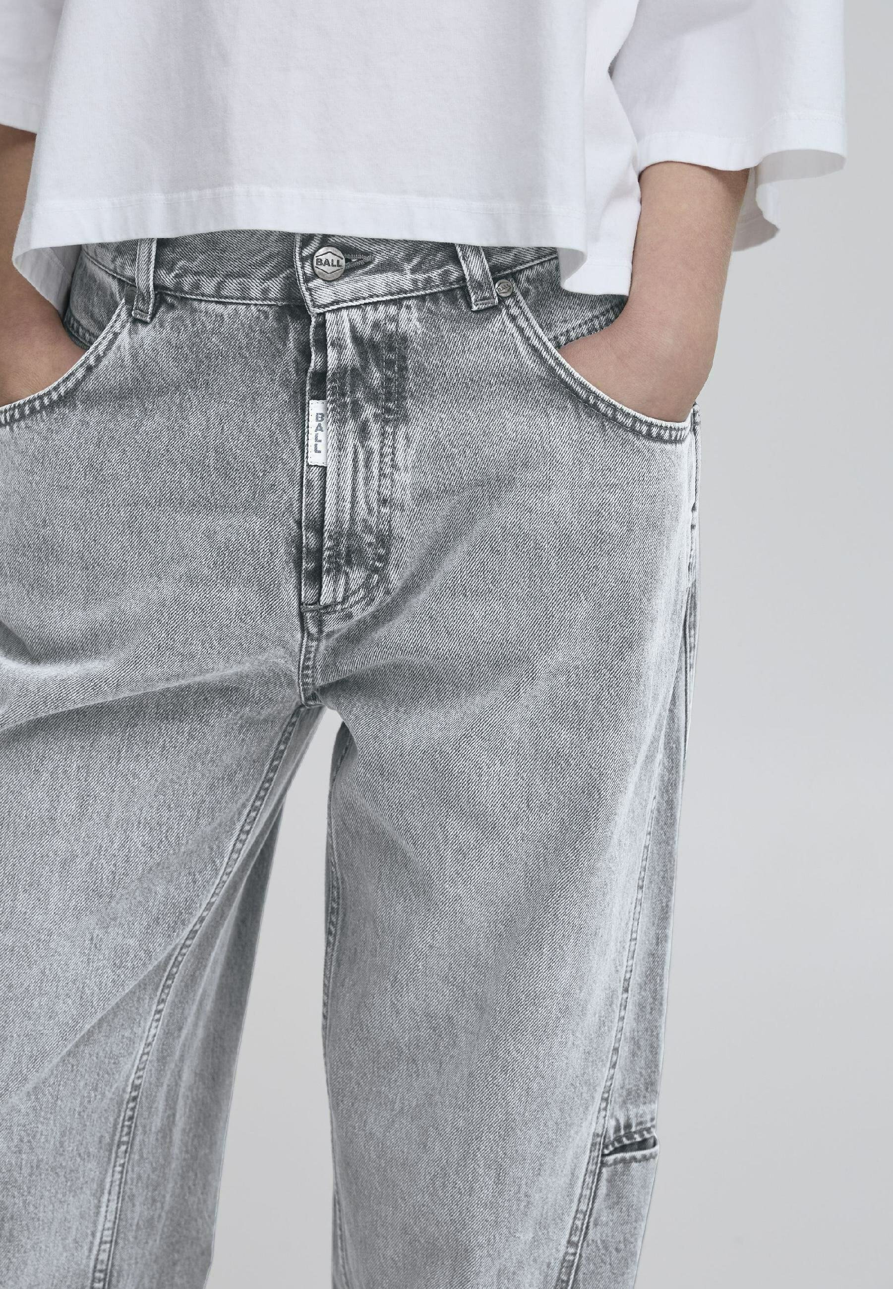 BALL BACAMMIE - Relaxed fit jeans - grey denim/grey - Zalando