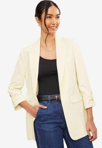 PETITE FIT  SLEEVE DETAIL - Blézer - white