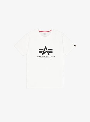 Alpha Industries, BASIC - RIPSTOP - Trükipildiga T-särk - white