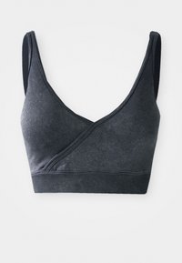 ONPJOA WRAP SEAM BRA - Neliela atbalsta sporta krūšturis - black