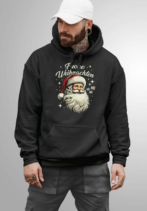 MoonWorks WEIHNACHTEN SANTA VINTAGE RETRO DESIGN - MOONWORKS - Kapuzenpullover - schwarz