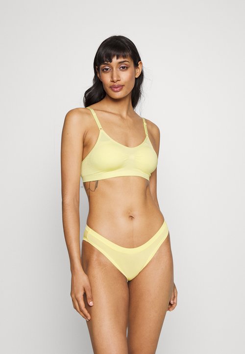 Slip Femme DIM Mes Essentiels Dentelle - Microfibre Douce Et Dentelle Sur Les Côtés - Coordonnable Avec Soutien-gorge