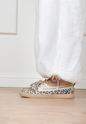 PS POELMAN, PS POELMAN - Boat shoes - brown with animal print