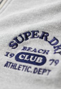Superdry & Co ATHLETIC ESSENTIALS HALF ZIP - Sweatshirt - grey marl