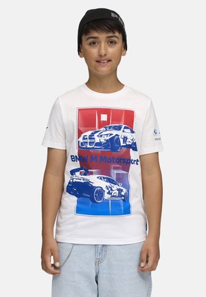BMW M MOTORSPORT BLOCK - T-Shirt print - white