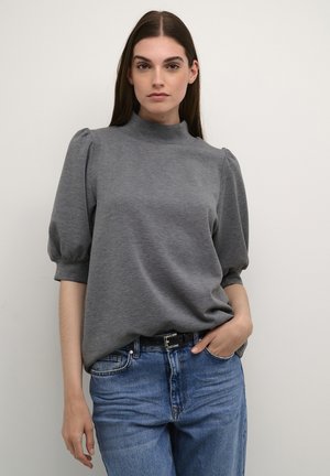 THE PUFF - Basic T-shirt - dark grey melange