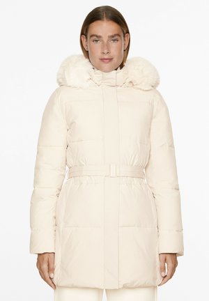 WATER-REPELLENT PRIMALOFT PADDED MIDI - Geacă - beige