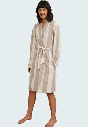 Chelsea Peers STRIPE - Dressing gown - off white