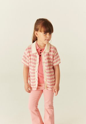 Copenhagen Colors CARDIGAN UNISEX - Strickjacke - pink/cream