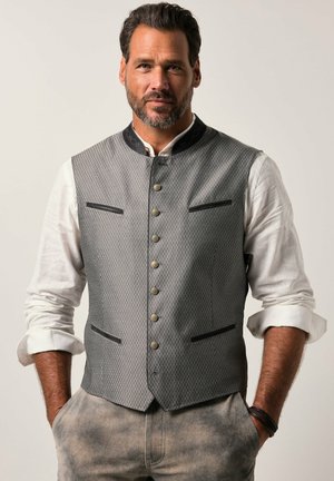 COSTUME STAND-UP COLLAR EMBROIDERY - Veste sans manches - black