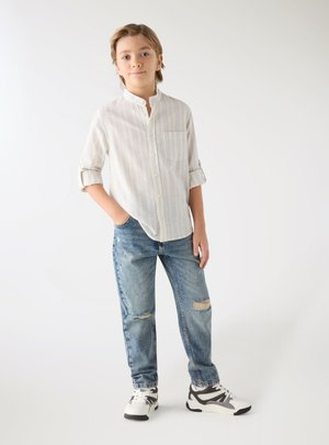 Terranova, A RIGHE EFFETTO - Camicia - var bianco lana