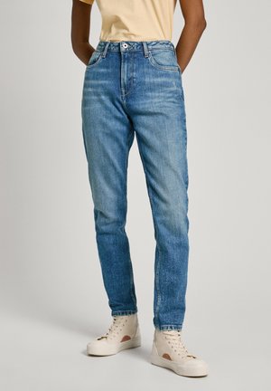Mom-jeans - stone blue denim