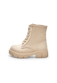 Bata - Veterboots - beige Miniatuurafbeelding 1