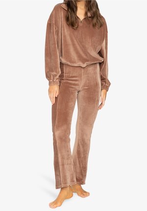 Mikina na zip - beige