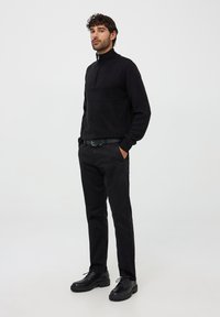 Terranova CON COLLO ALTO HALF-ZIP - Maglione - nero